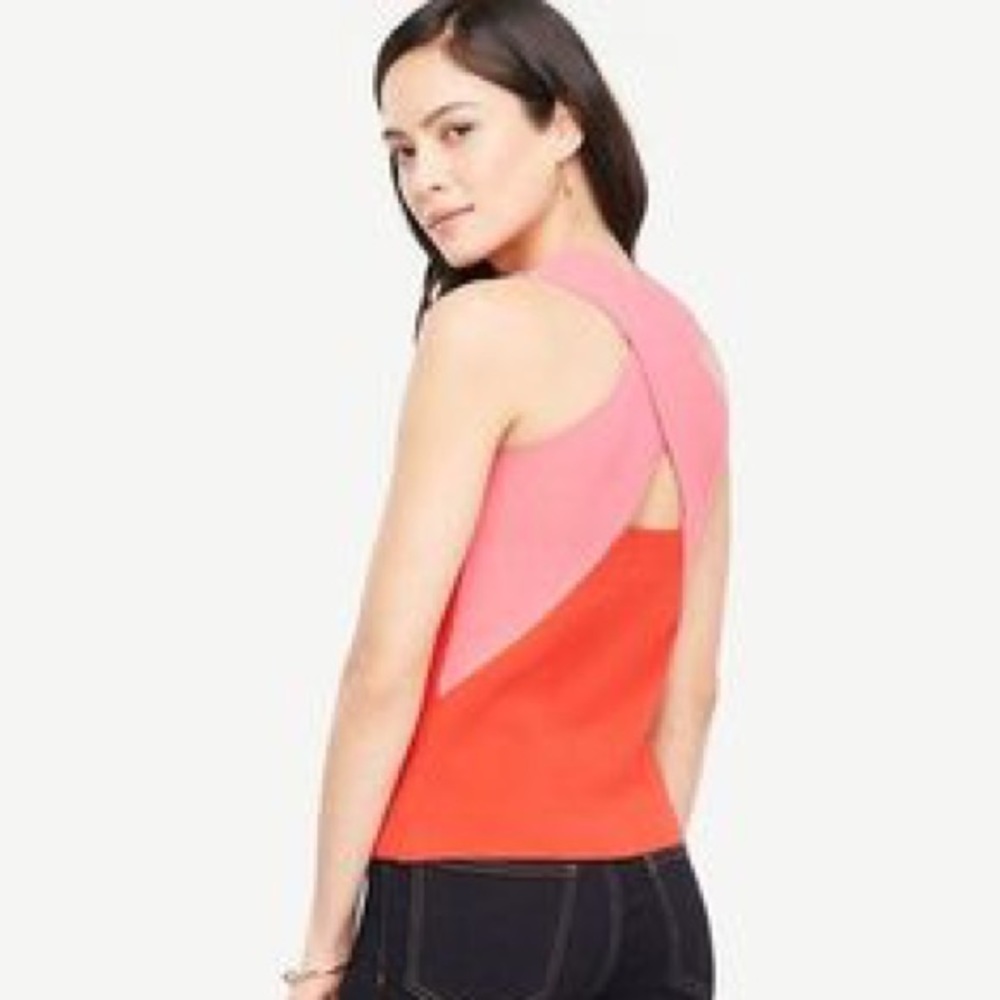 Never Worn Ann Taylor sleeveless crossback sweater